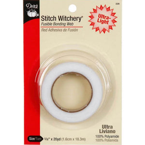 Stitch Witchery White Light Weight Fusible Bonding Web 