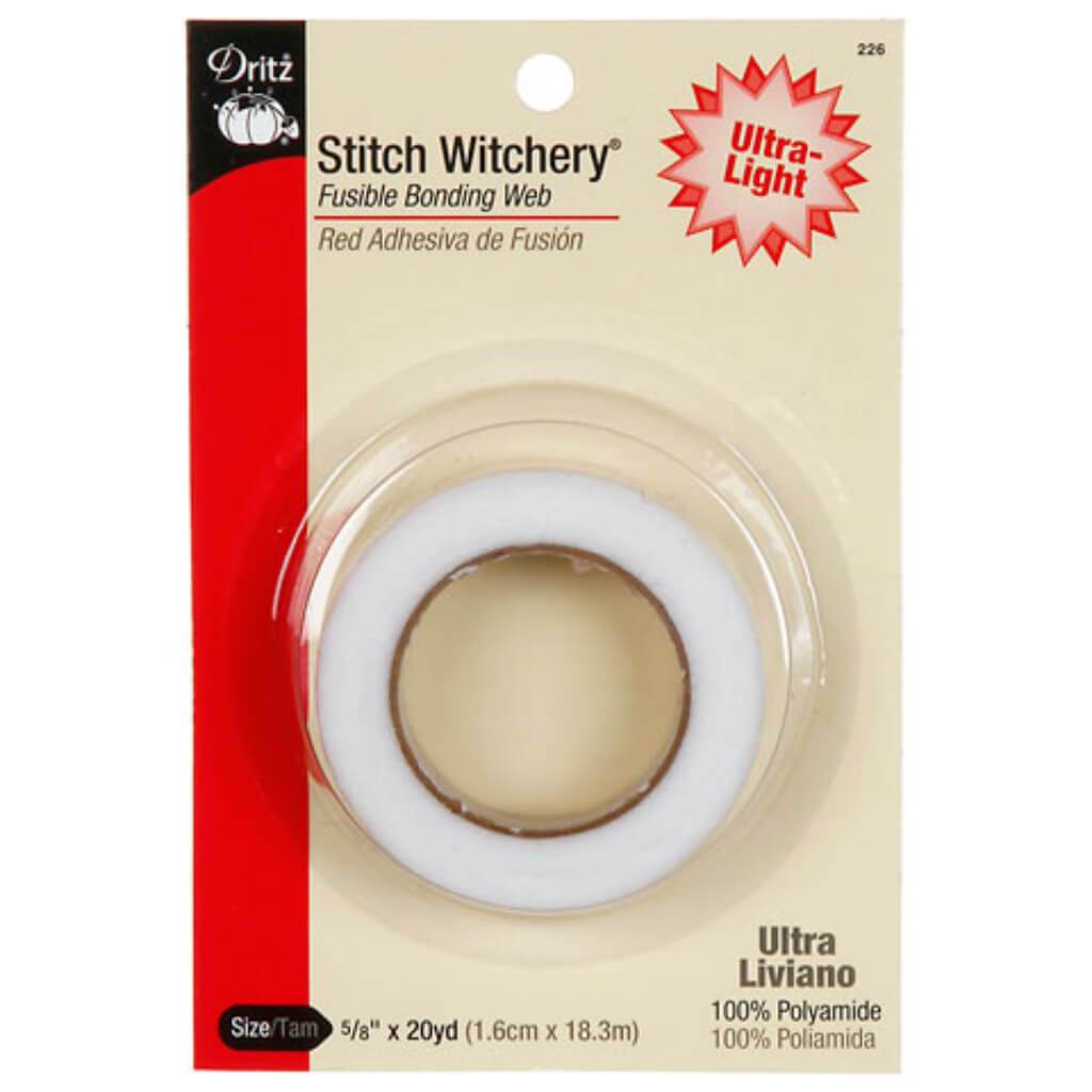 Stitch Witchery White Light Weight Fusible Bonding Web 