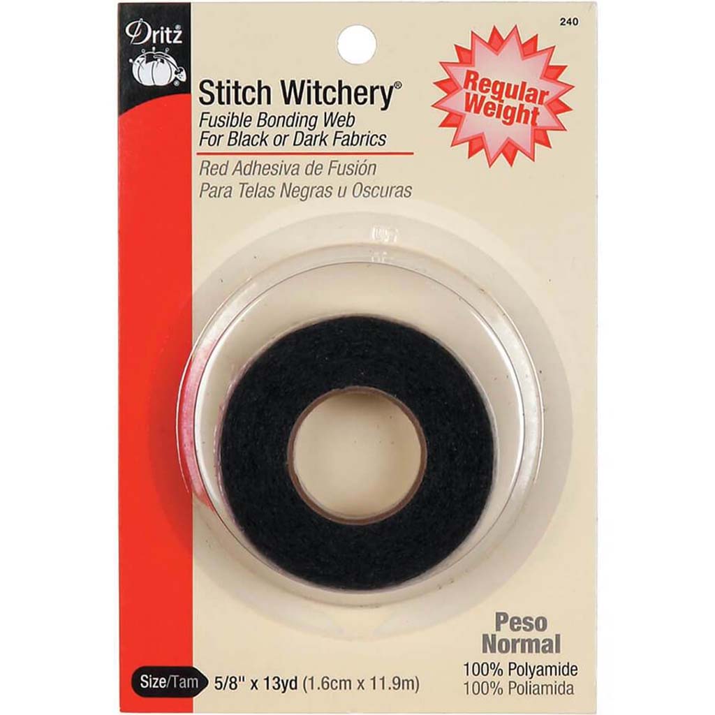 STITCH WITCHERY FUSEBND BLACK 