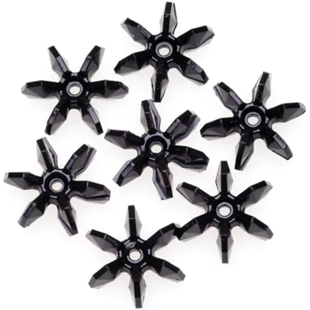 BEAD STARFLK BLACK 18MM 100PK 