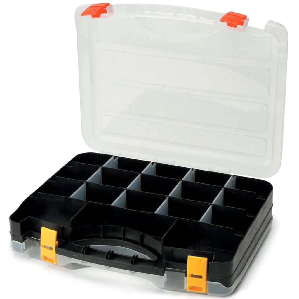 ORGANIZER DOUBLE SIDE BLACK CLEAR COVER 