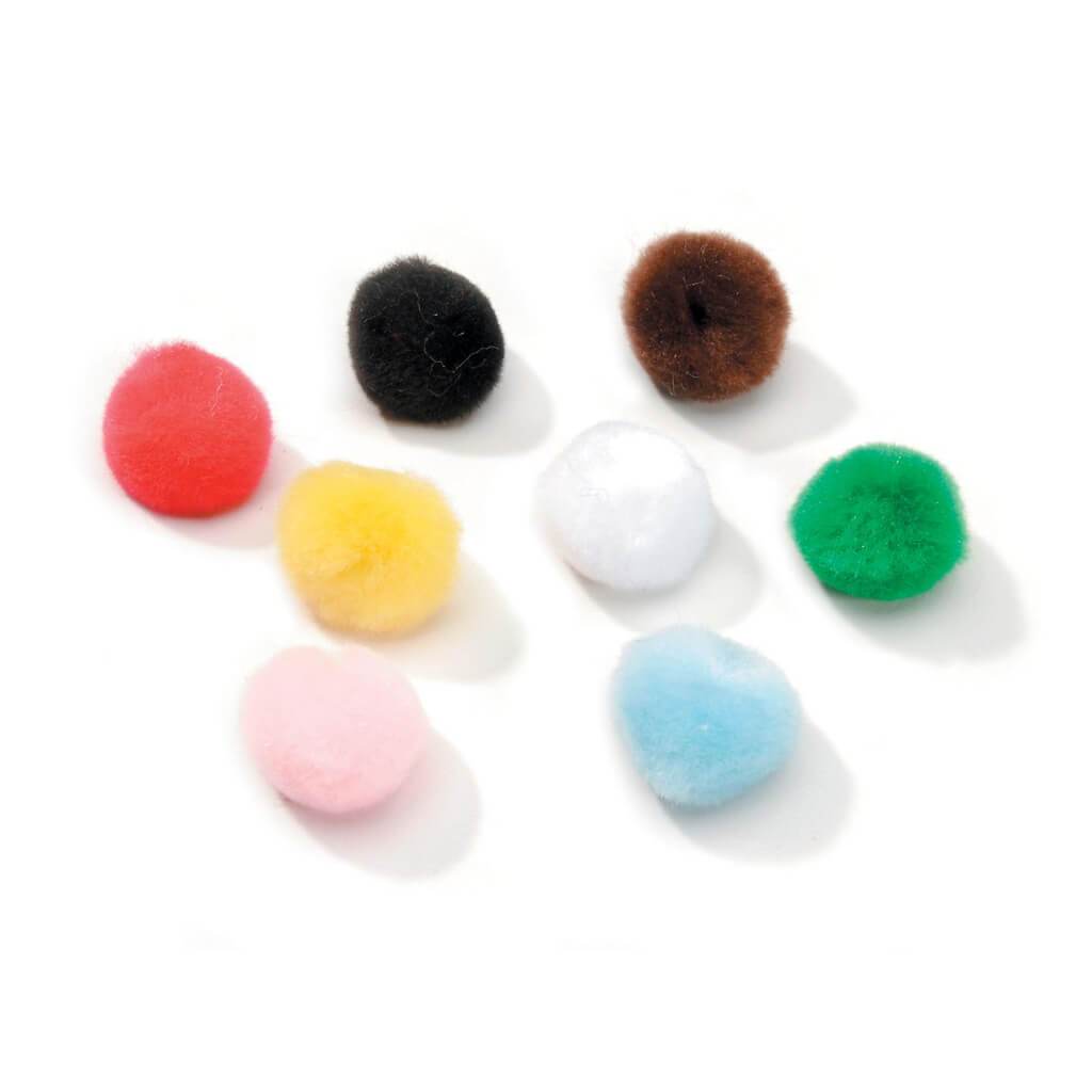 Acrylic Pom Poms 0.75in