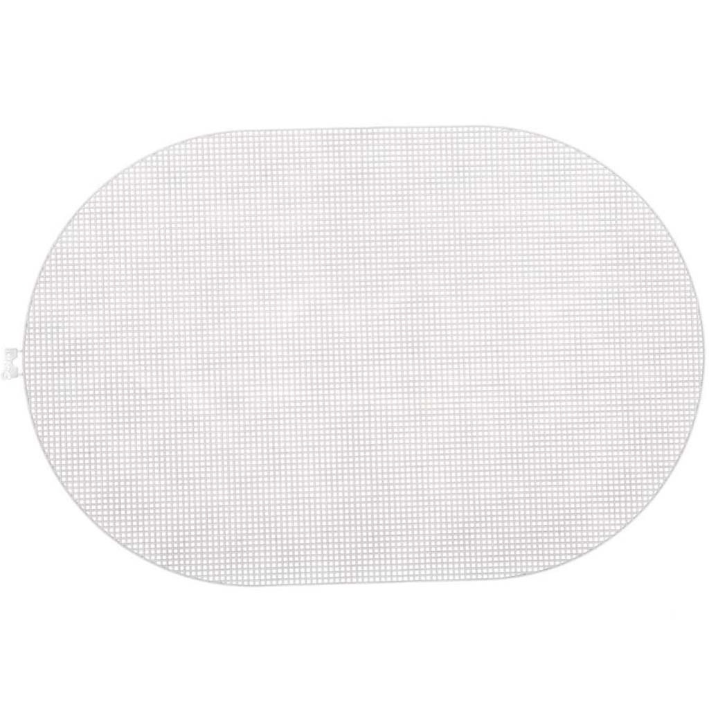 PLASTIC CANVAS OVAL MESH CLEAR 12X18IN #7 