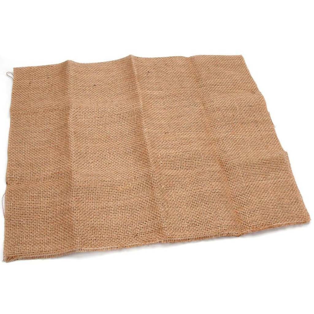 BURLAP NATURAL BROWN 22X35IN 