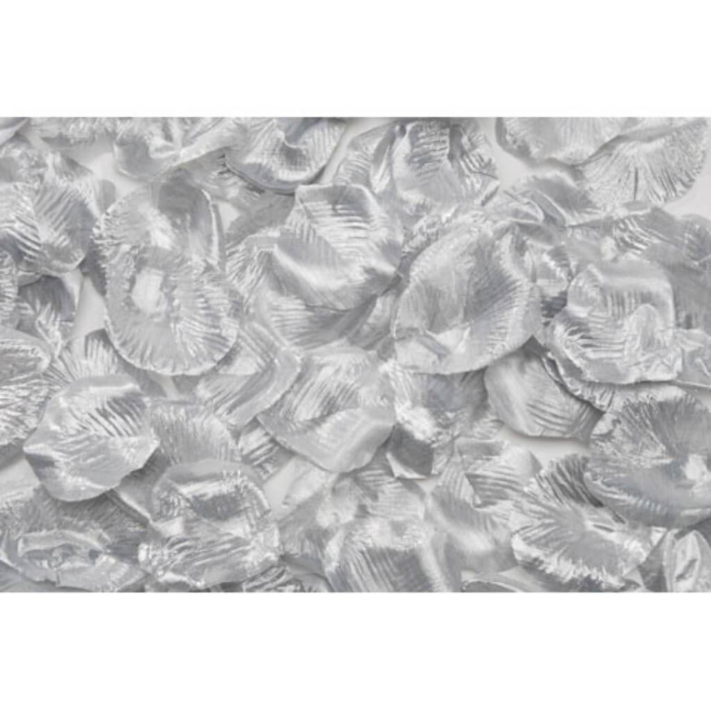 LOOSE ROSE PETALS 100PCS BAG SILVER 