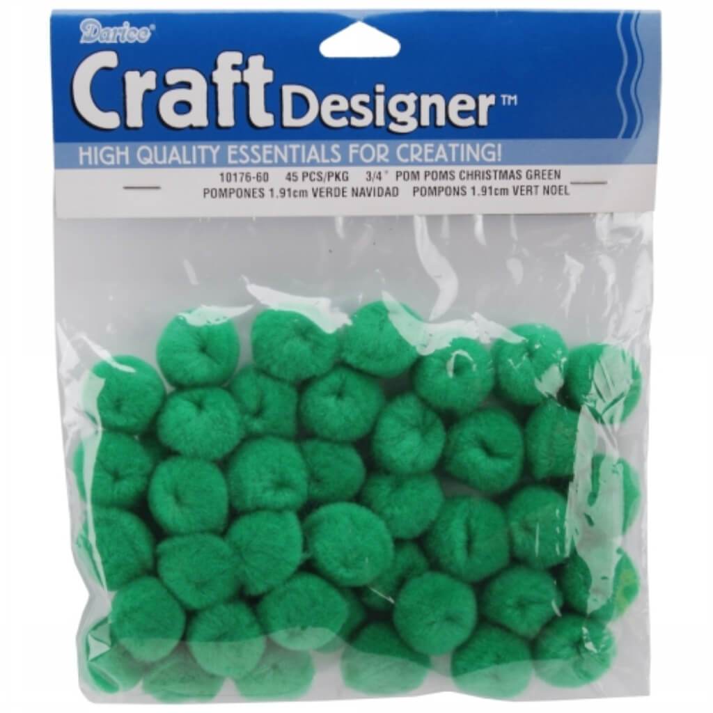 Acrylic Pom Poms 0.75in