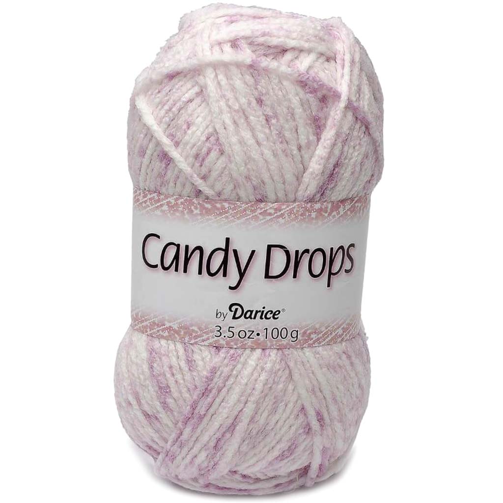 YARN CANDY DROPS RASPBERRY 3.5OZ 