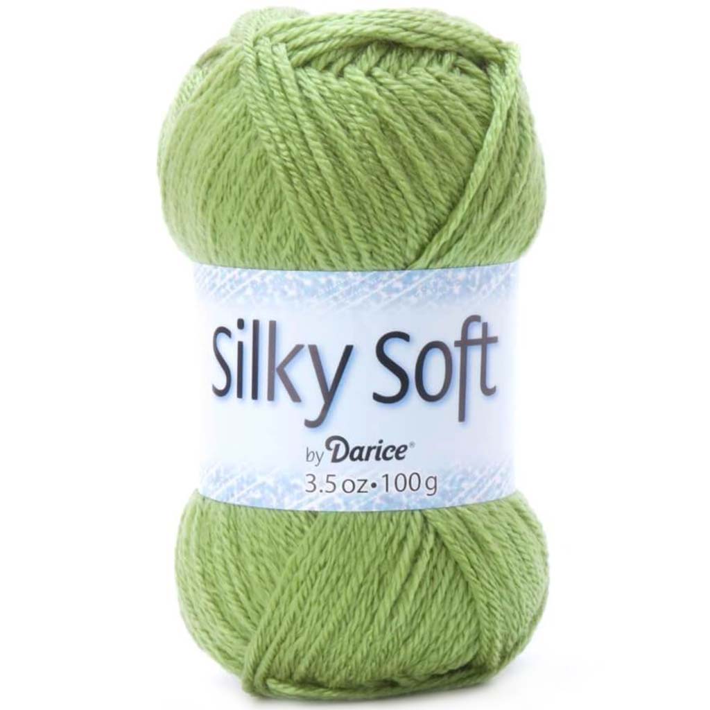 YARN SILKY SOFT SAGE GREEN 3.5OZ 