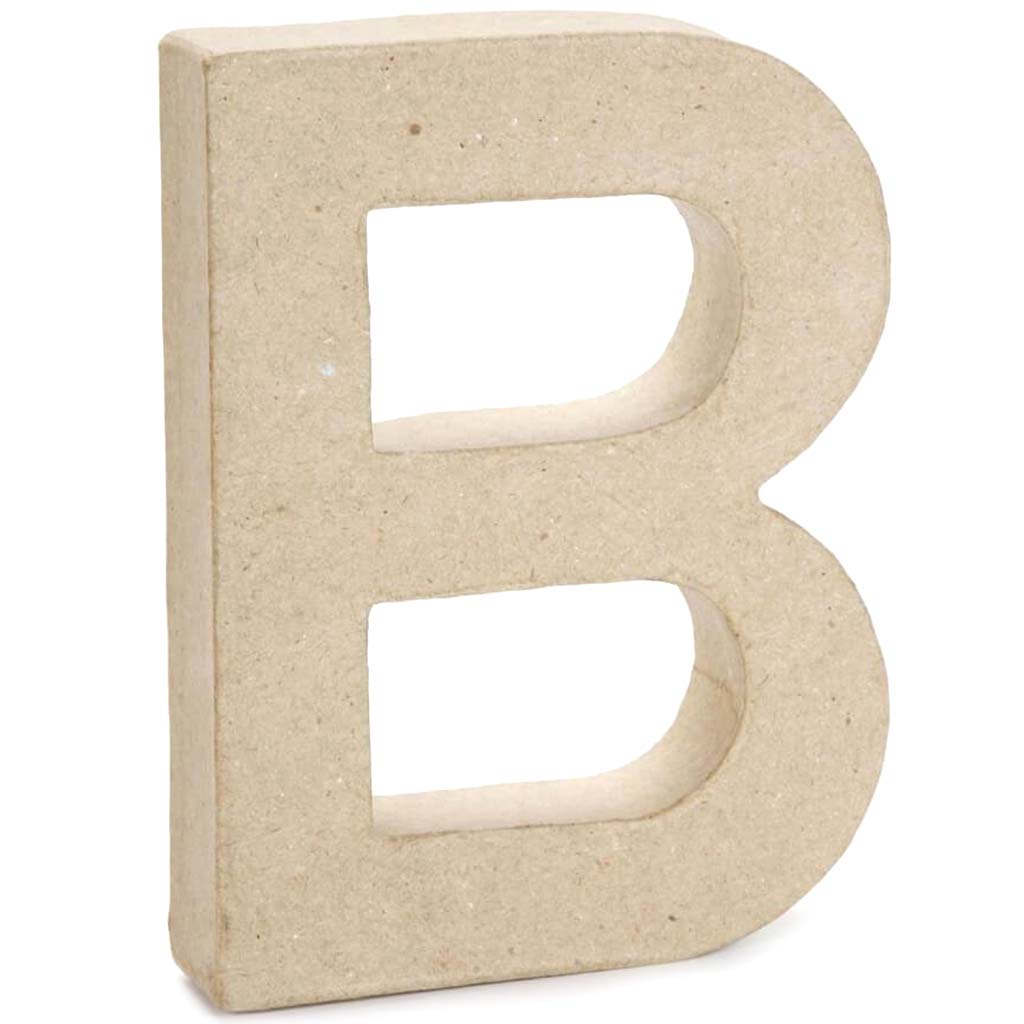 PAPERMACHE LETTER B 6IN 