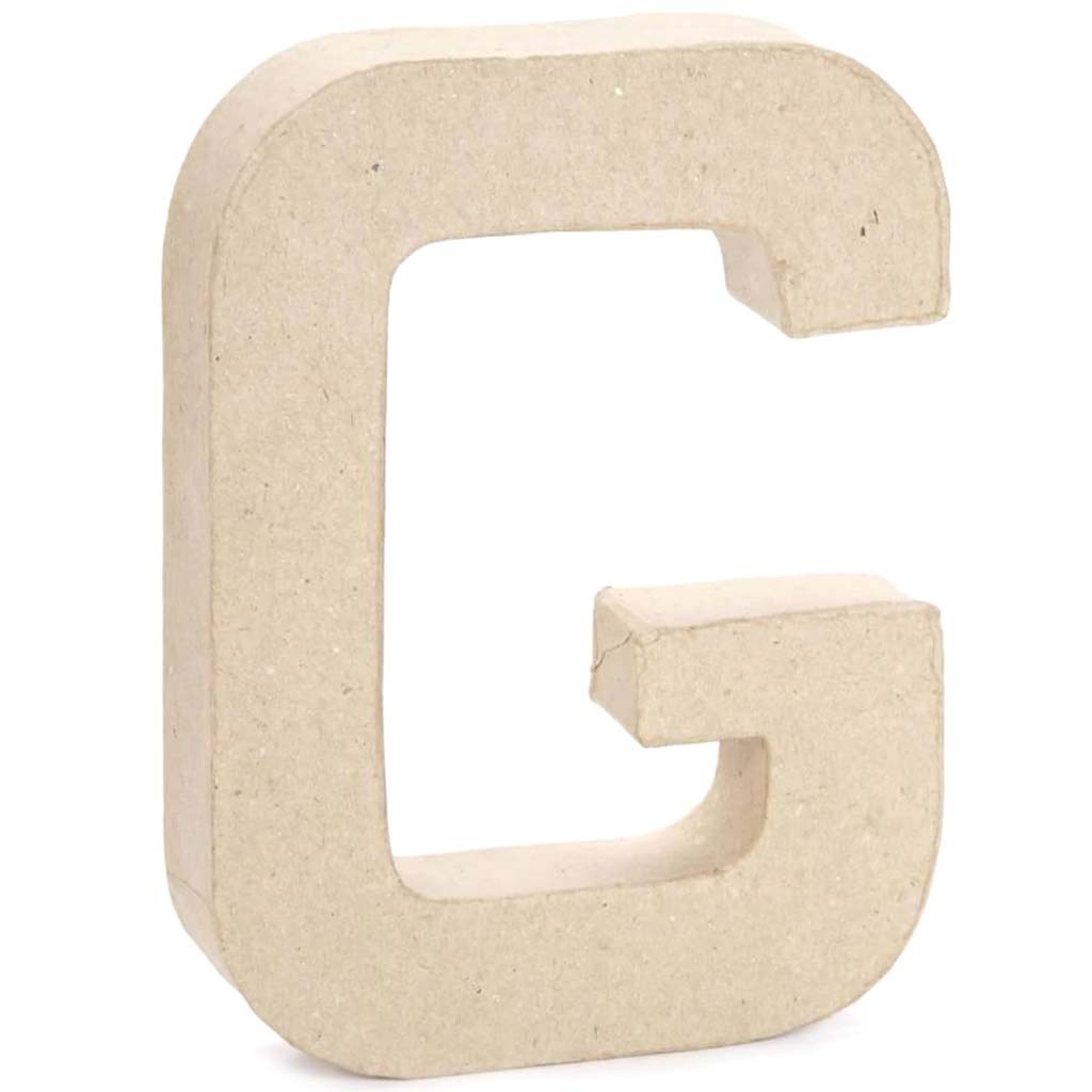 PAPERMACHE LETTER G 6IN 