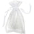 Organza Drawstring Bags White 6 x 10 12 pieces 