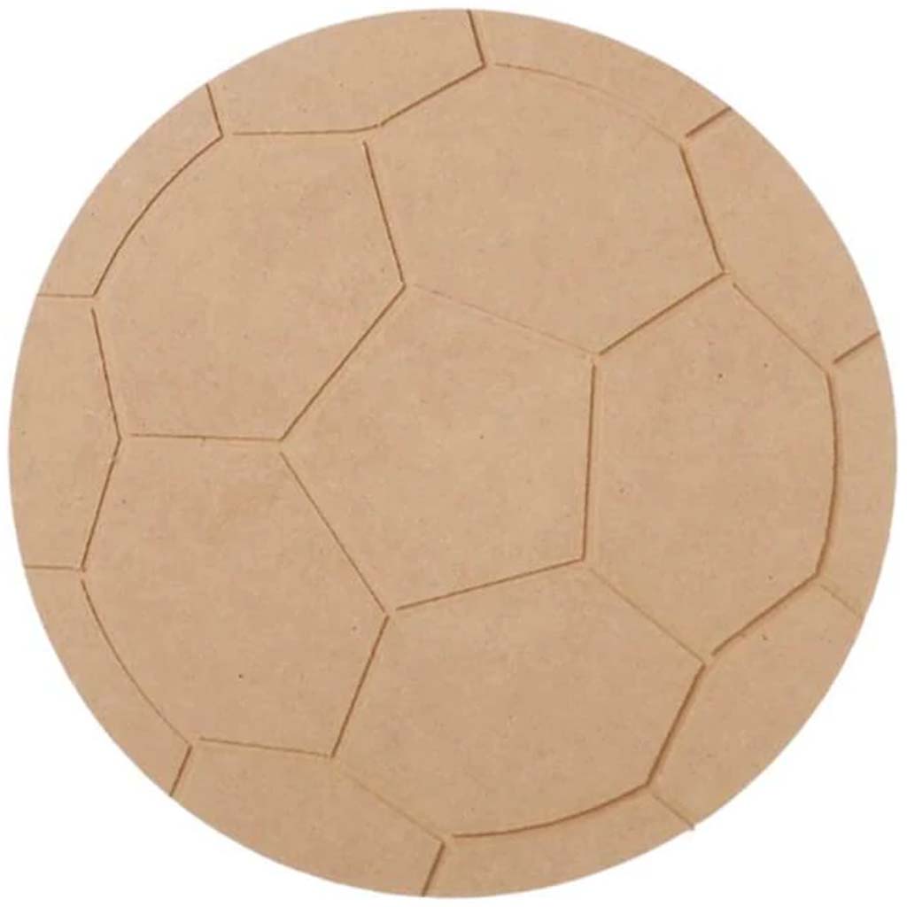 UNFINISH WOOD SOCCER BALL 23IN 