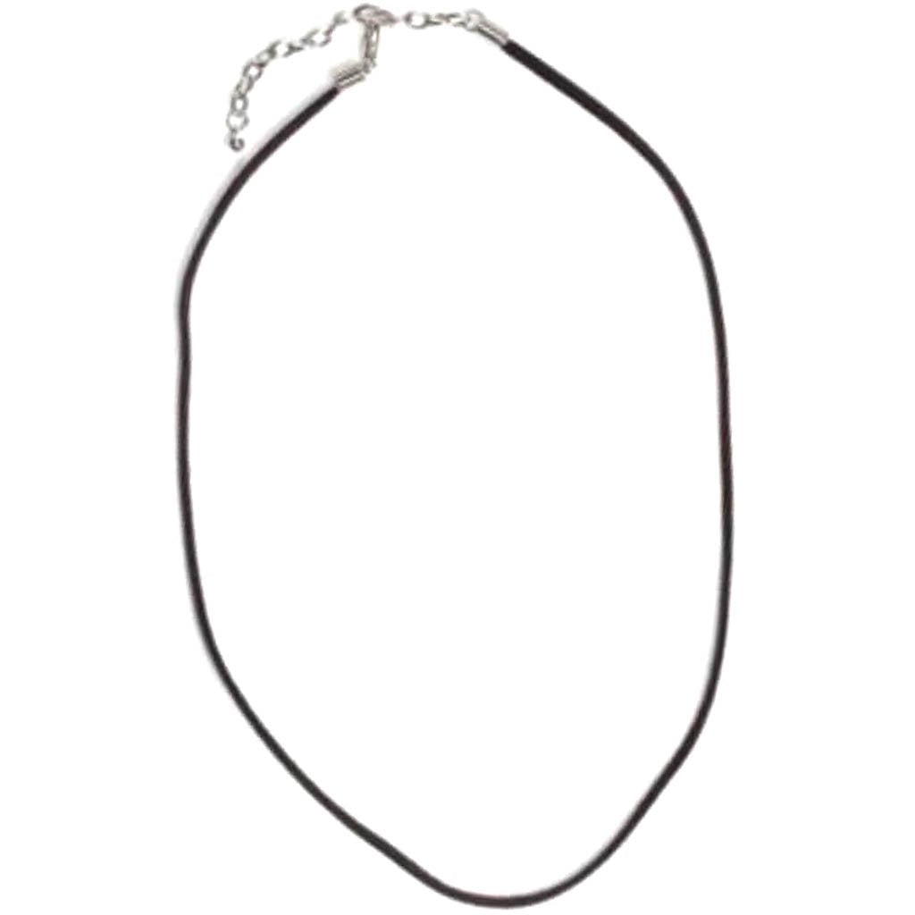 Suede Necklace Black 18 inches 