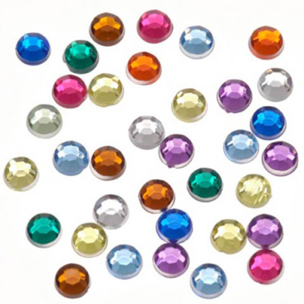 Rhinestones Round Multi 3mm 