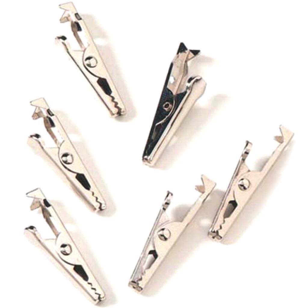 Alligator Clips 32mm Silver 