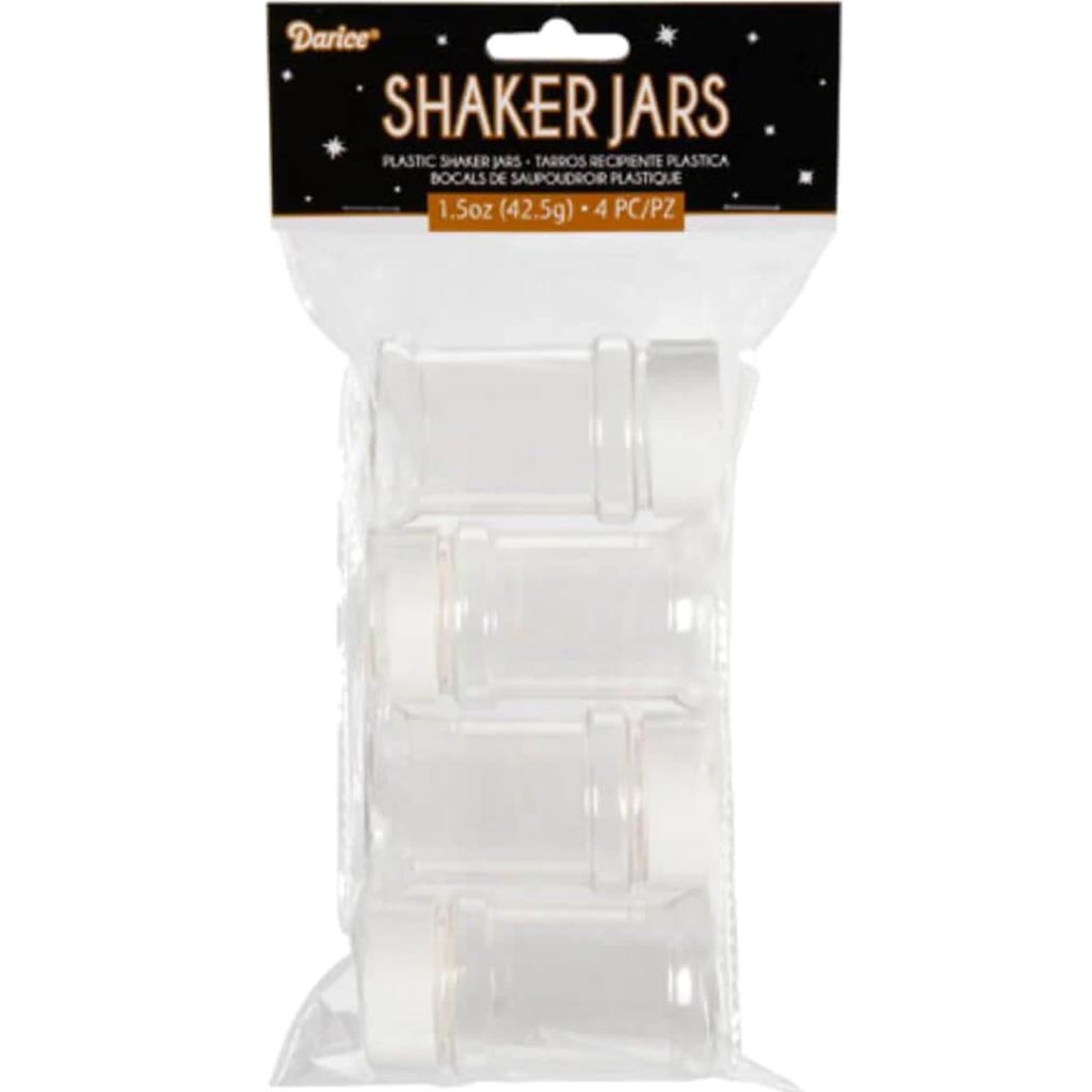 Plastic Shaker Jar with Lid1.5 Ounces 4 Pieces 