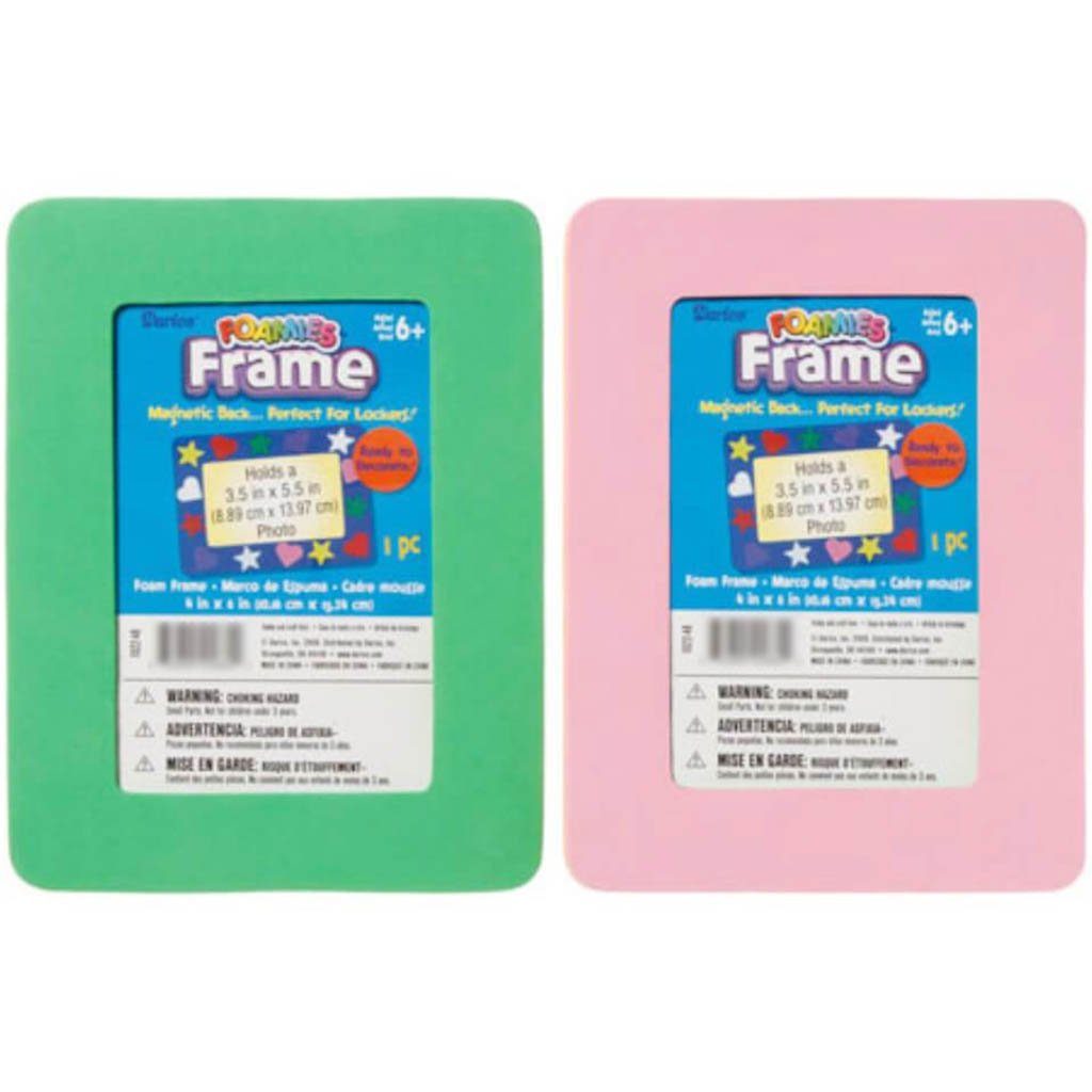 Foamies?® Foam Frame Rectangle Assorted Colors 4 x 6 inches 