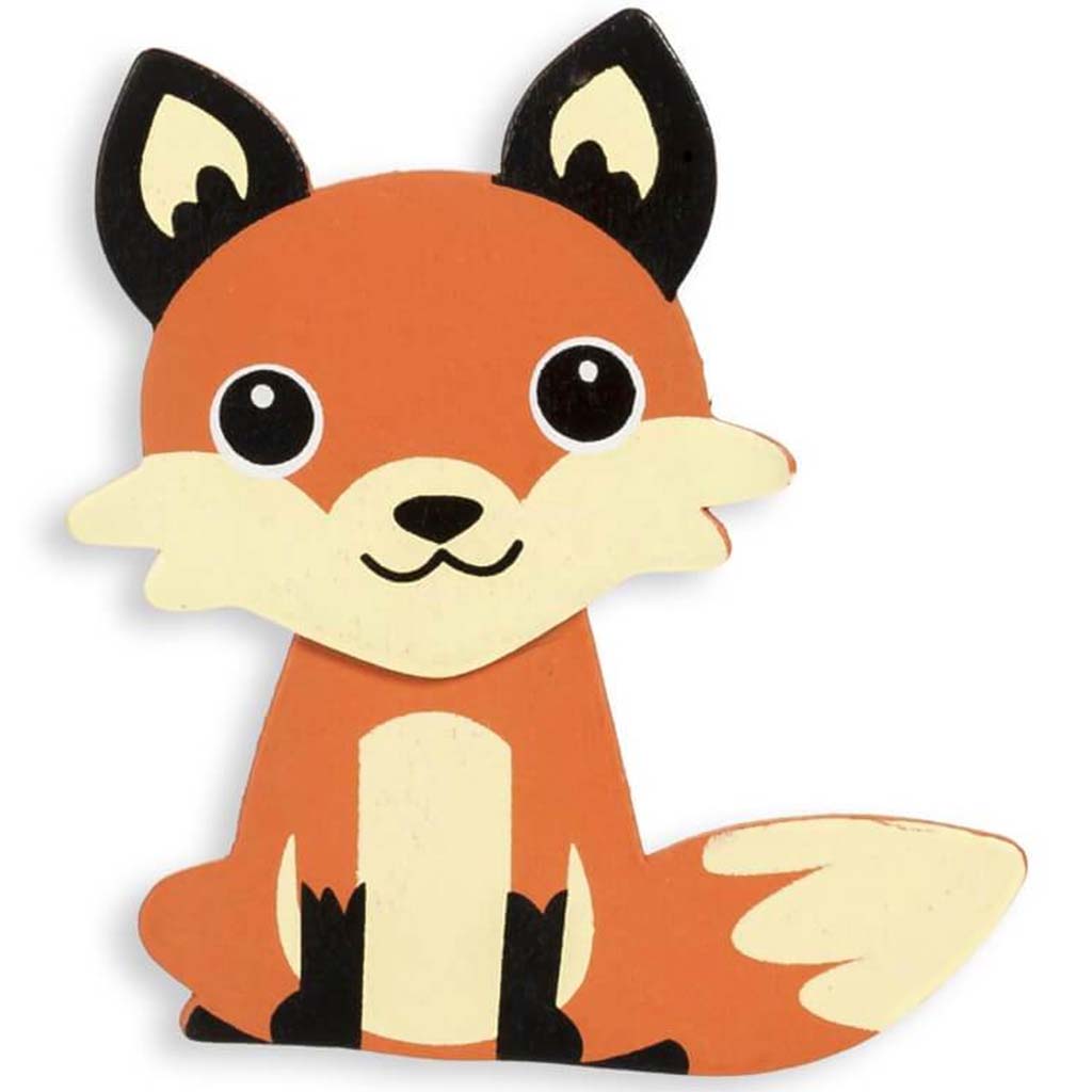 PAINTED SHAPE WOODLAND FOX 