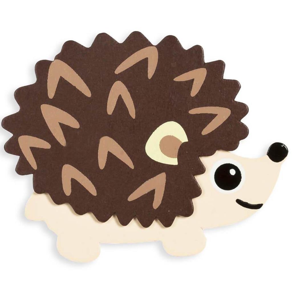 PAINTED SHAPE WOODLAND HEDGE HOG 