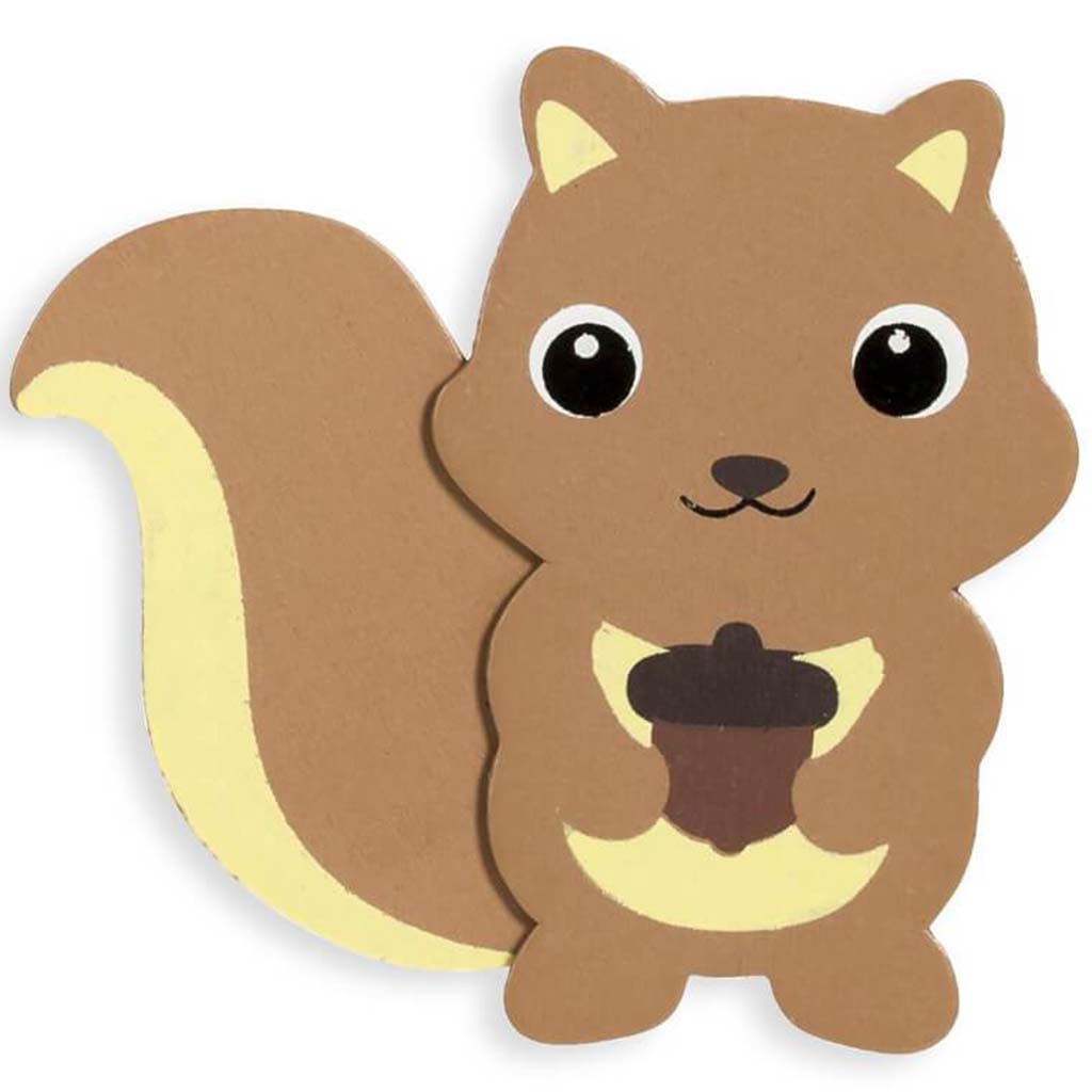 PAINTED SHAPE WOODLAND SQUIRREL 