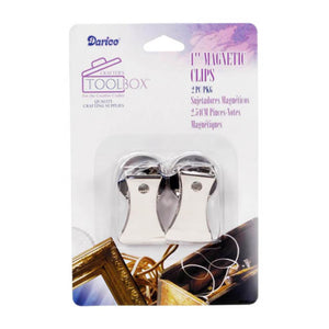 Magnetic Clips Silver 1 inch 2 pieces
