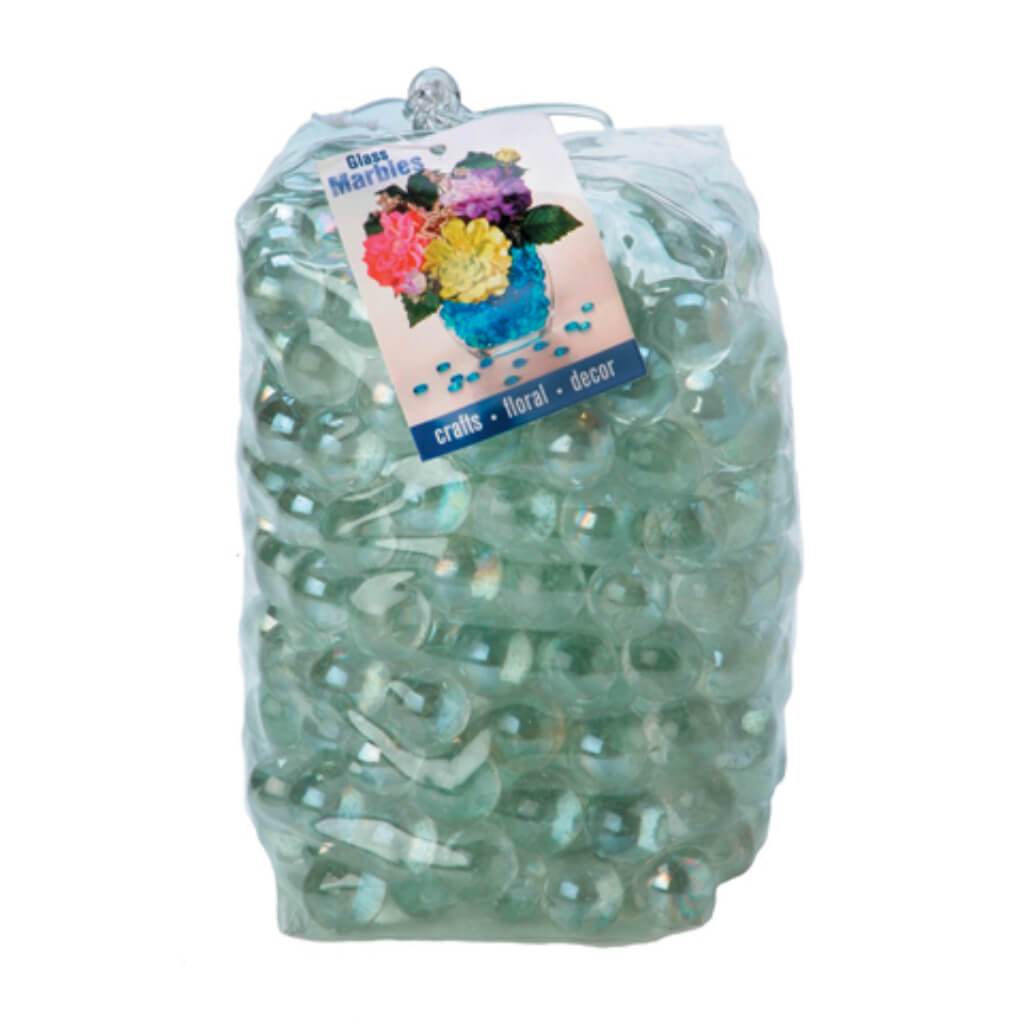 Glass Marbles in PVC Bag Clear Luster 4 lb 