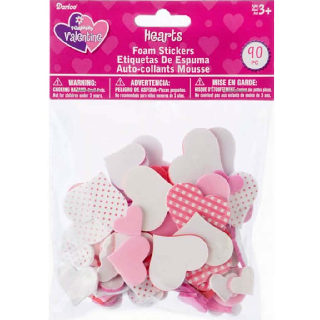 Foamies Stickers Valentine&#39;s Day Hearts 