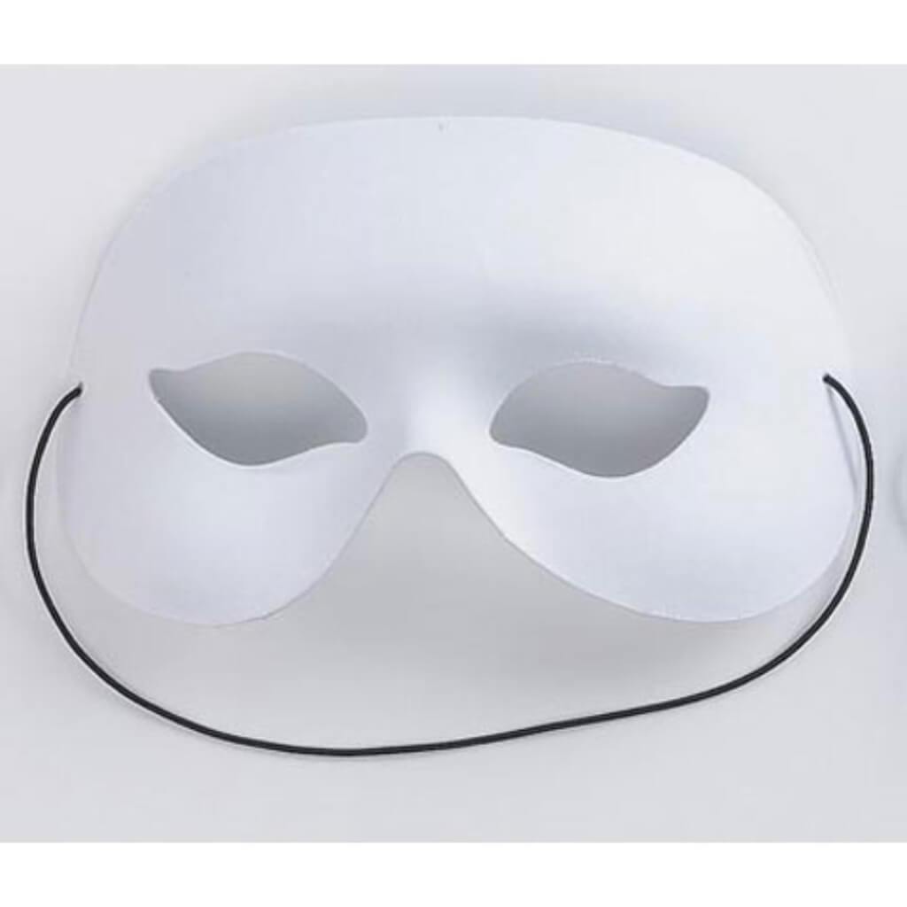 Quarter Face Mask White 