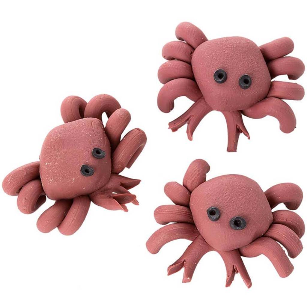 MINI CRABS FIMO CLAY 3PCS 1IN 