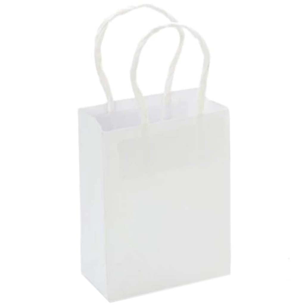 PAPER BAG WHITE MICRO 5PC 1X3.875X5.125IN 