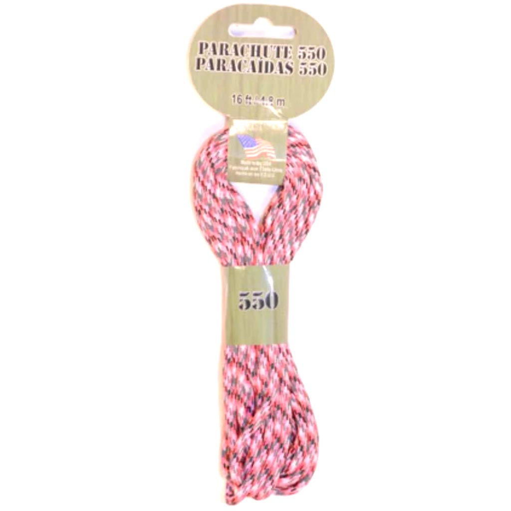 Pepperell Pink Camo Parachute Cord 95 weight 