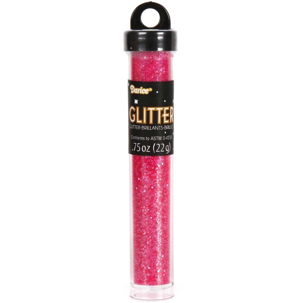 GLITTER NEON PINK .75OZ TUBE 