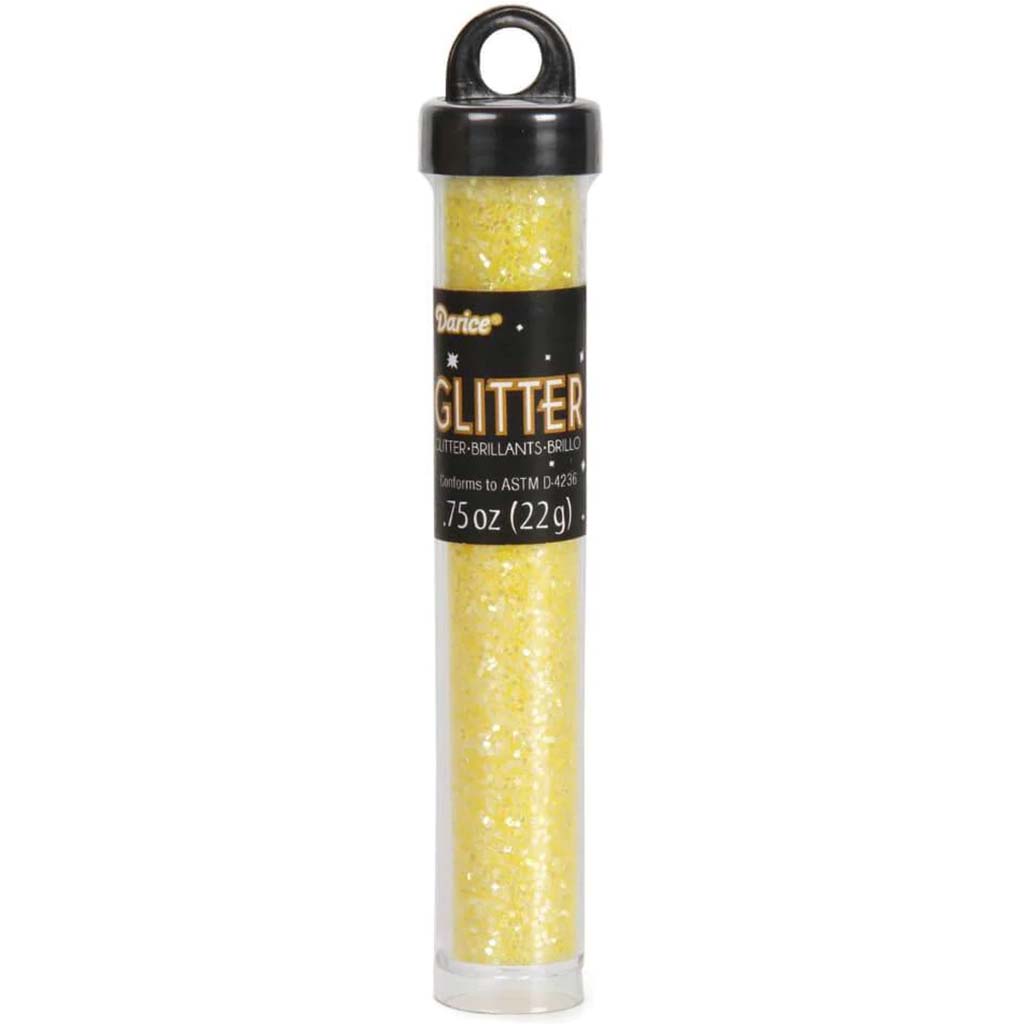 GLITTER NEON YELLOW .75OZ TUBE 