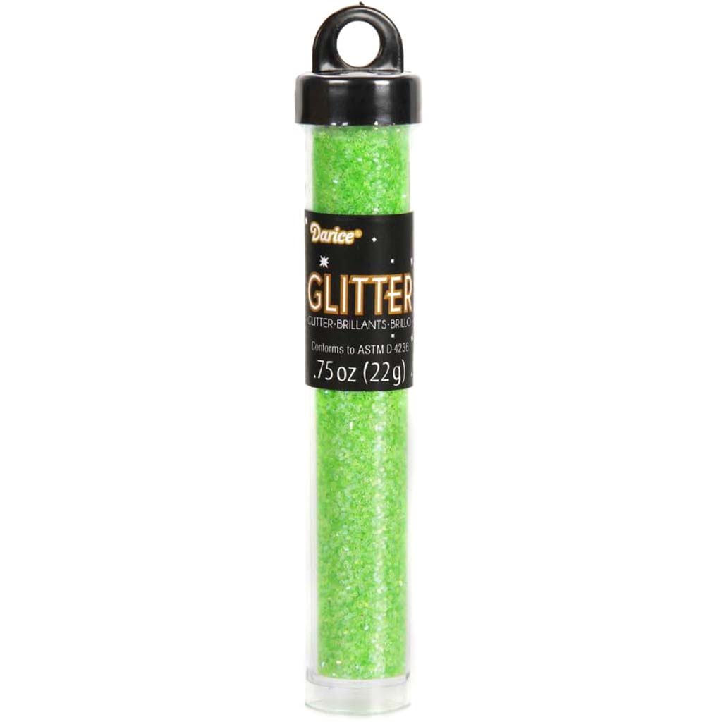 GLITTER NEON GREEN .75OZ TUBE 