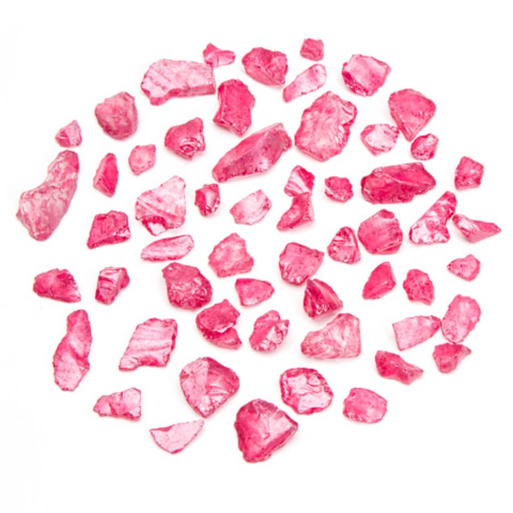 Faux Sea Glass Chips: Pearlized Fuchsia, 1 pound 