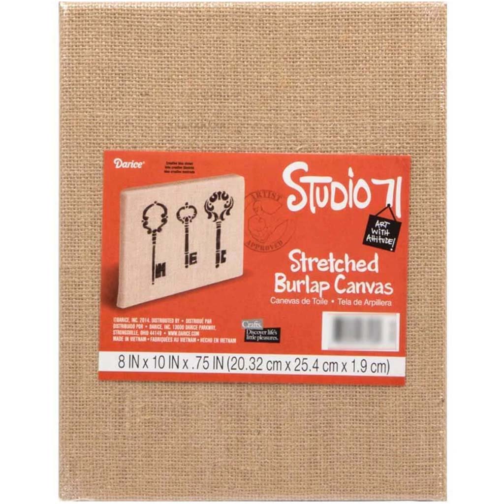 Studio 71 Stretched Burlap Canvas Panel 8in x 10in