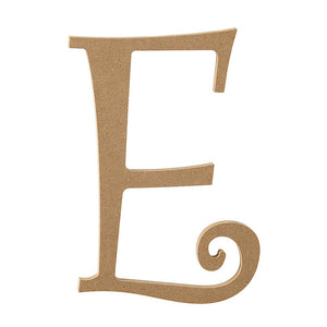 Fancy Script Font Unfinished Wooden MDF Letter