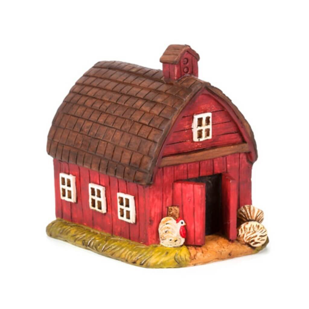 MINI FARM BARN 4.25X3.25X4.25 RED 