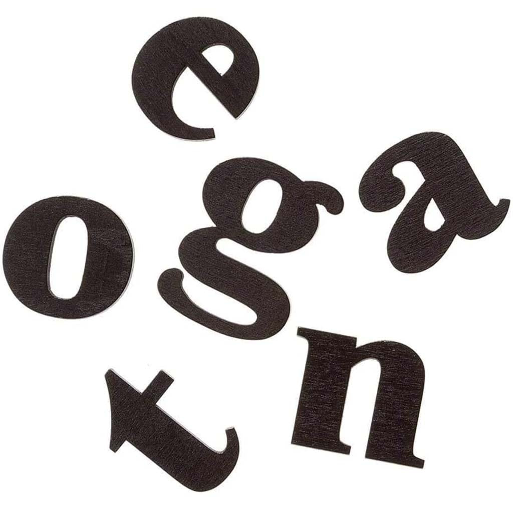 Black Wood Letters