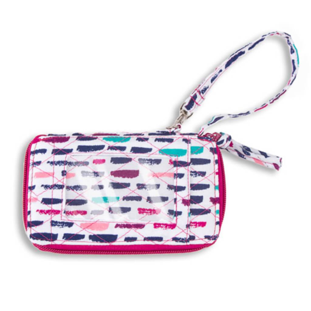 SMARTPHONE WRISTLET WALLET MULTICOLOR BRUSH STROKES 