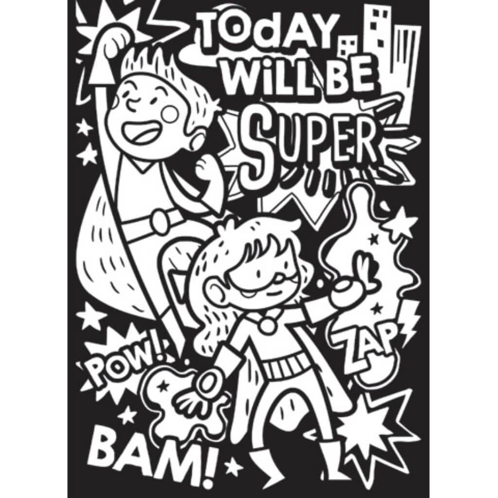 Little Heroes Velvet Poster: Black 6 x 9 inches Ages 4+ 