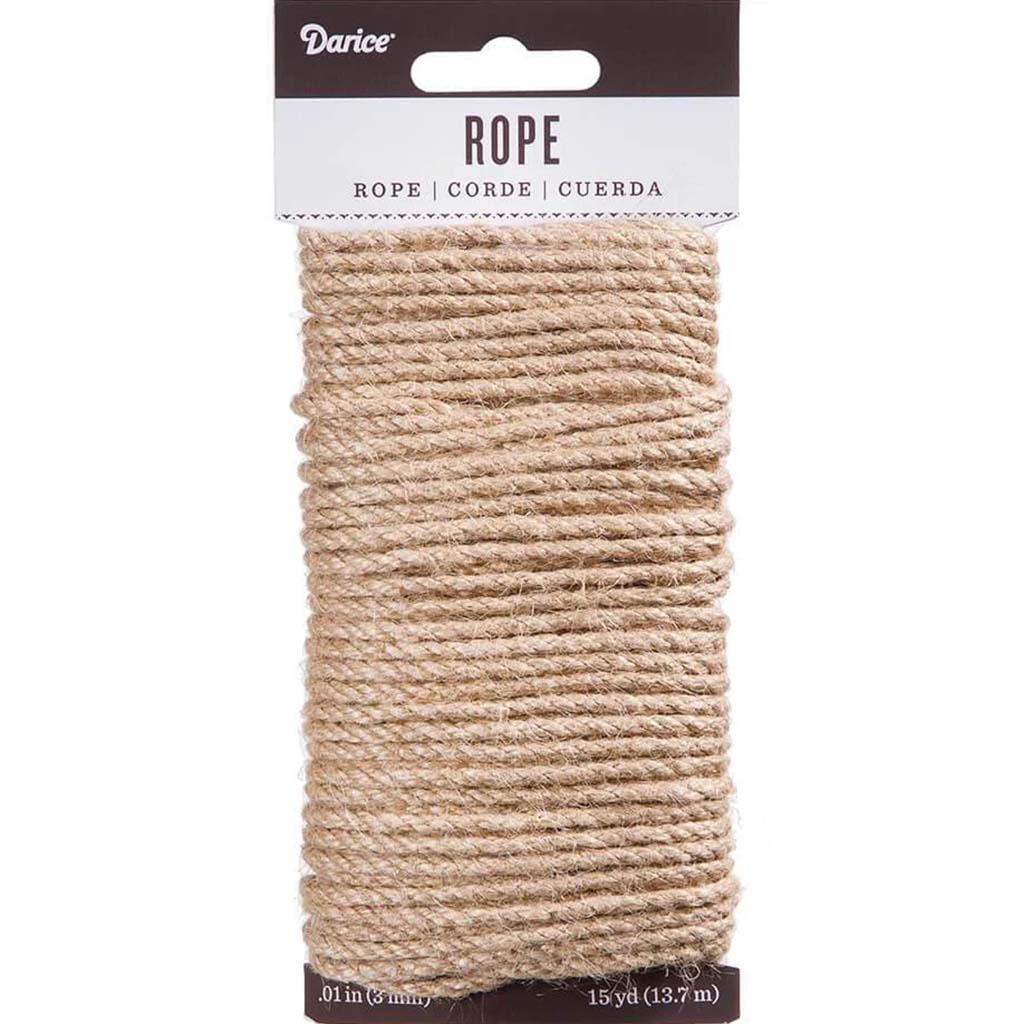 Jute Rope Tan 3mm x 15yds