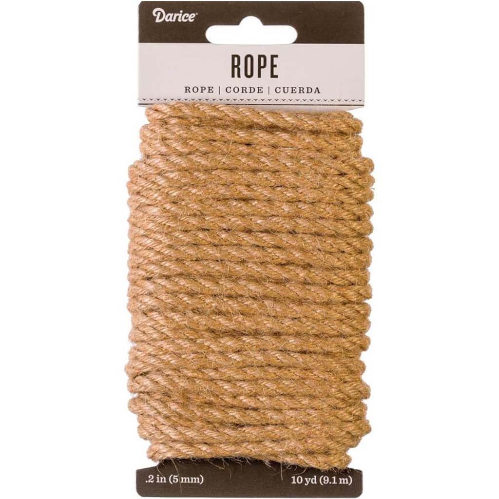 JUTE ROPE TAN 5MM X 10Y 