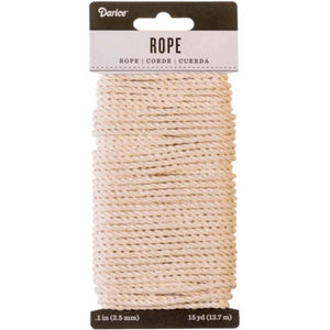 Cotton Rope Ivory 3mm x 15yds