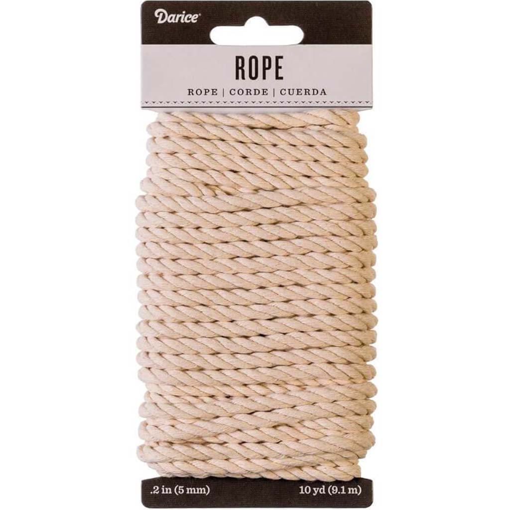 COTTON ROPE 5MM X 10Y IVORY 