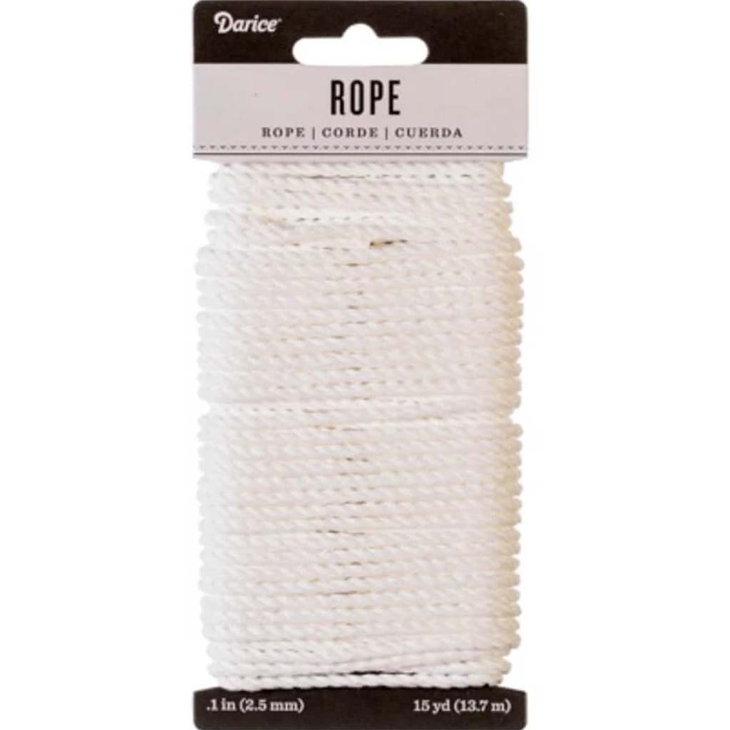 Polyester Rope White 3mm x 15yds