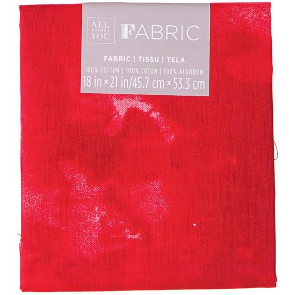 FABRIC RED 18X21 TEXTURED 