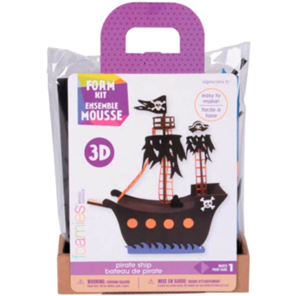 Foamies?® 3-D Foam Kit Pirate Ship Makes 1 