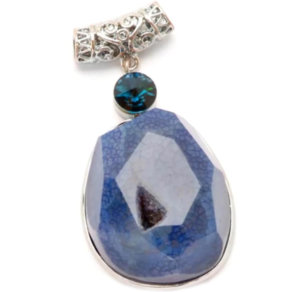 Jewelry Pendant with Bail Agate Druzy 