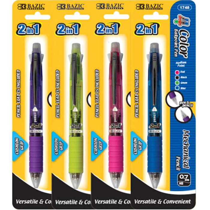 2-in-1 Mechanical Pencil & 4 Color Pen